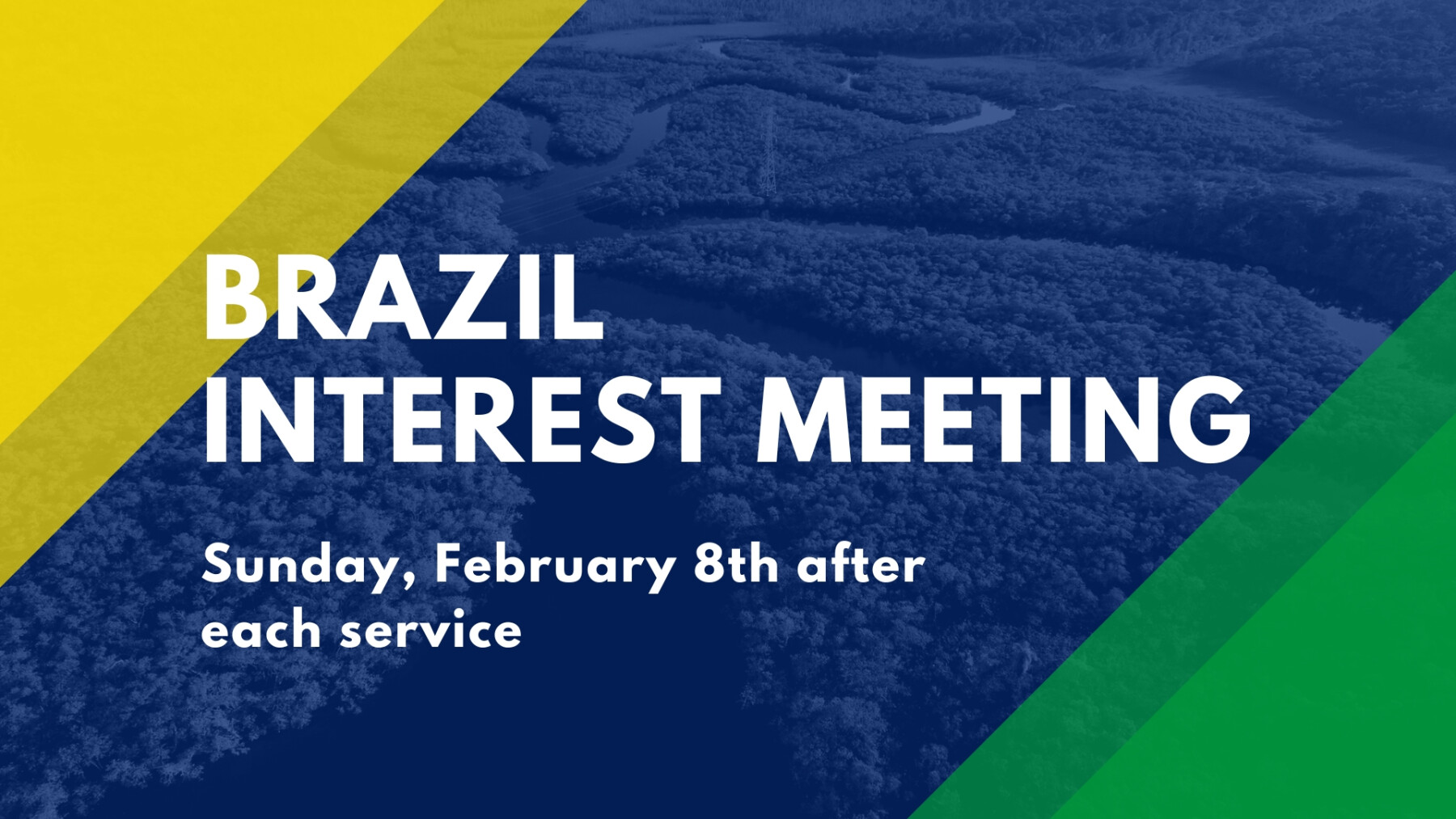 2026 Brazil Trip Interest Meeting- After Each Service