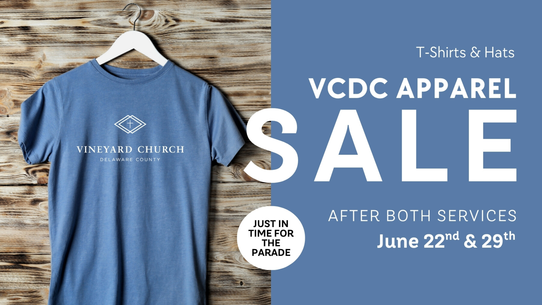 VCDC Apparel Sale