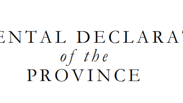 Fundamental Declarations of the Province
