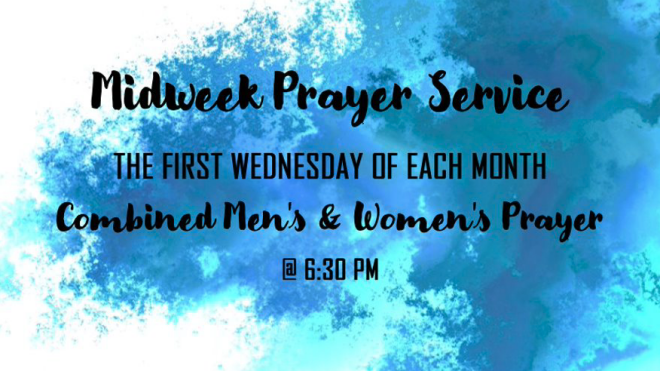 Wednesday Evening Prayer Service