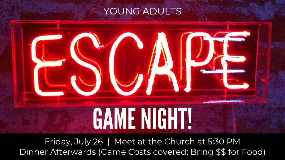 Young Adults Escape Game Night!