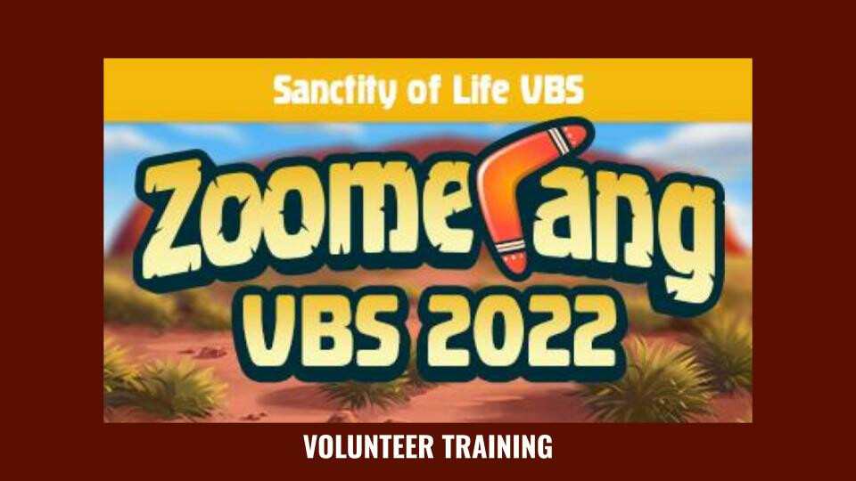 VBS Mandatory Volunteer Training