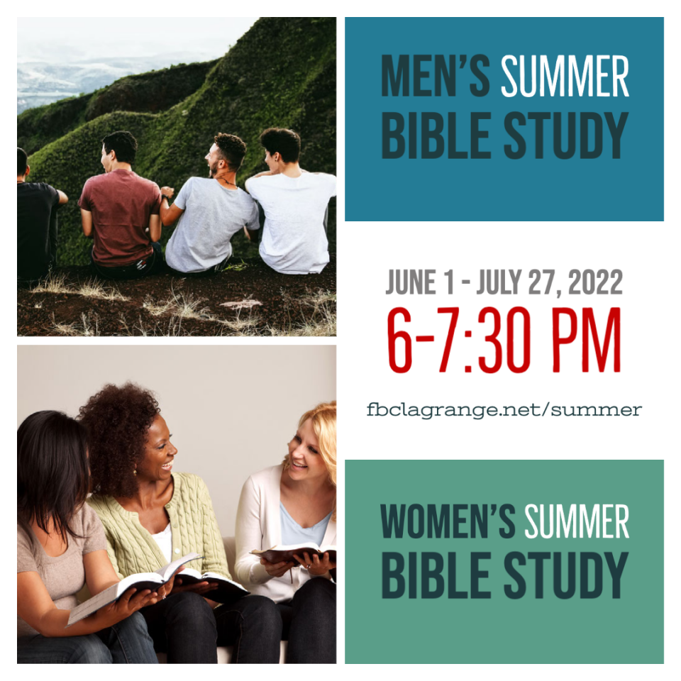 Men's Summer Bible Study