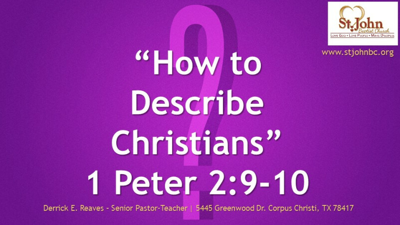 How To Describe Christians