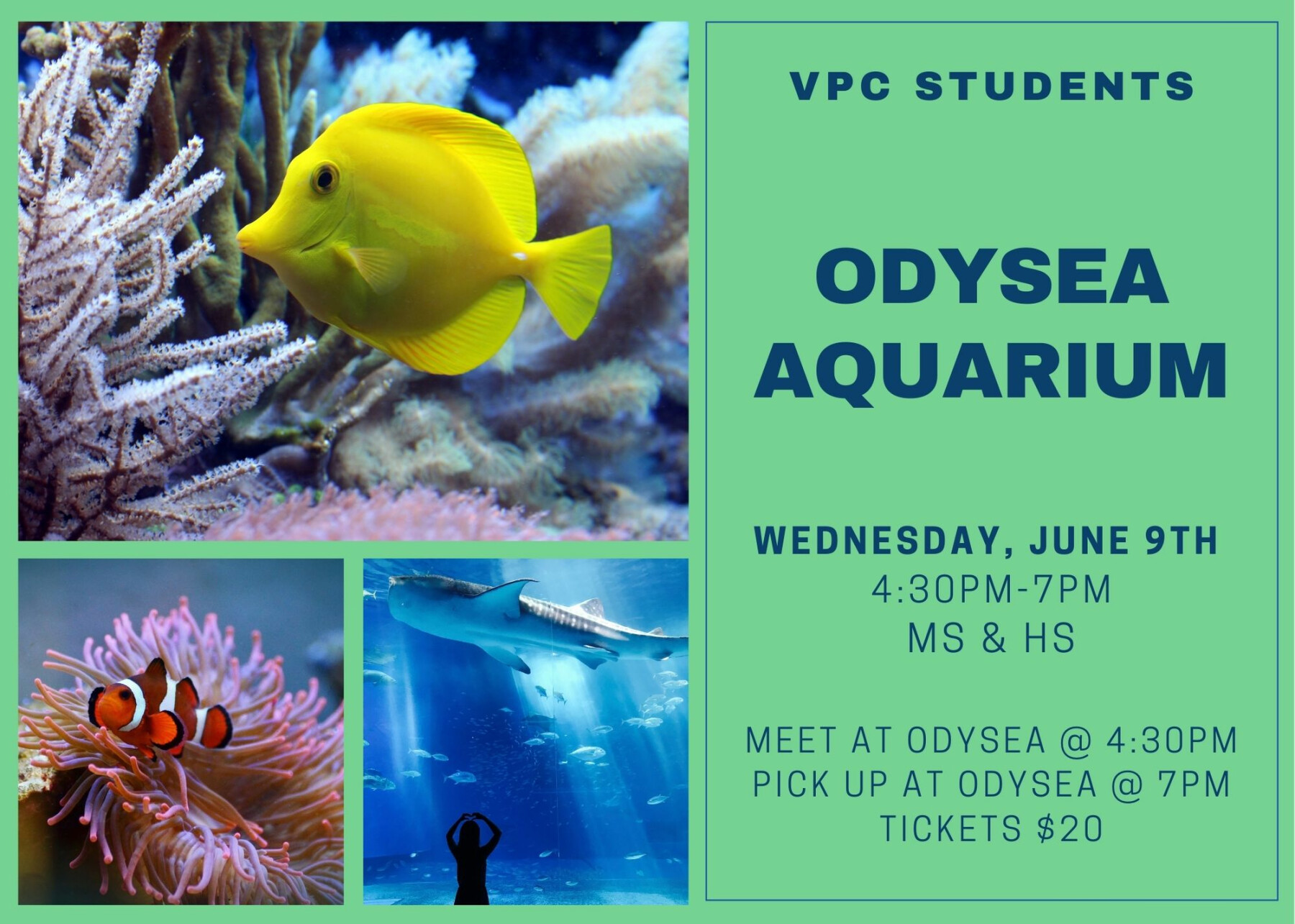 VPC Students Odysea Aquarium