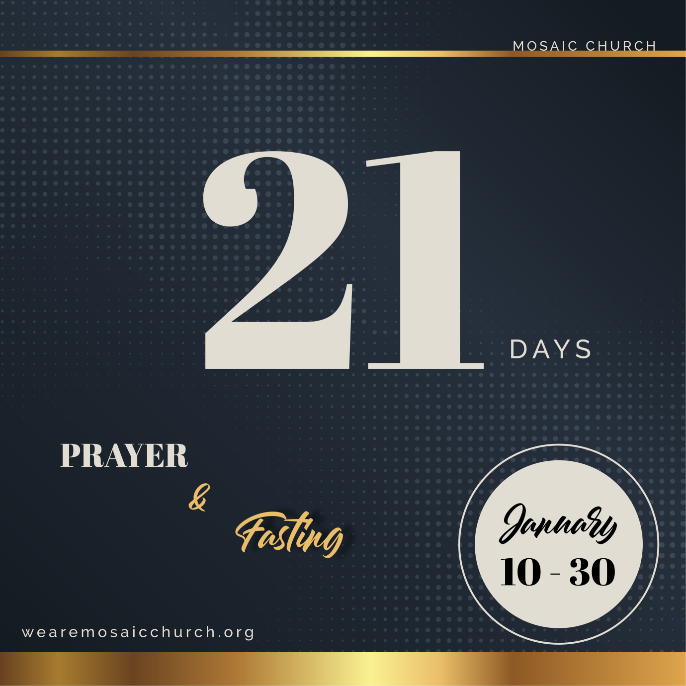 21 Days Prayer & Fasting