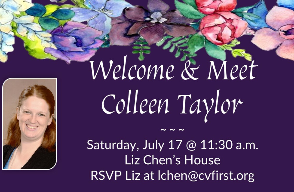 Welcome  & Meet Colleen Taylor
