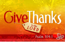 "We Give Thanks to You, Lord"