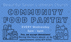 Community Food Pantry - Wednesdays 5:00 PM