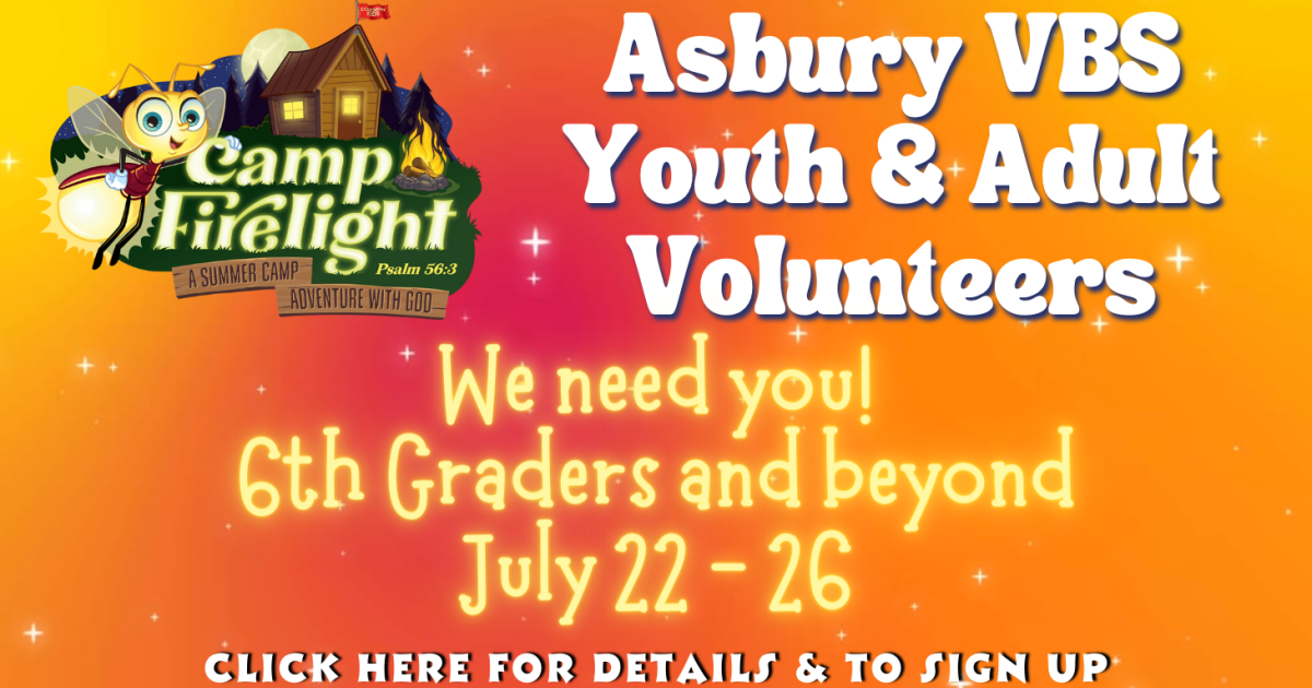 VBS Youth & Adult Volunteers Asbury UMC Lafayette LA