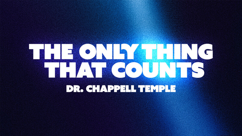 The Only Thing That Counts