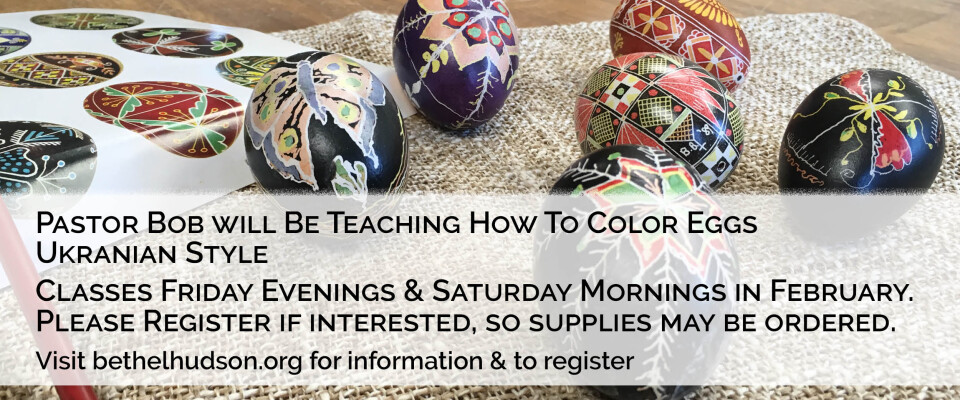 Color Eggs Ukranian Style for Easter