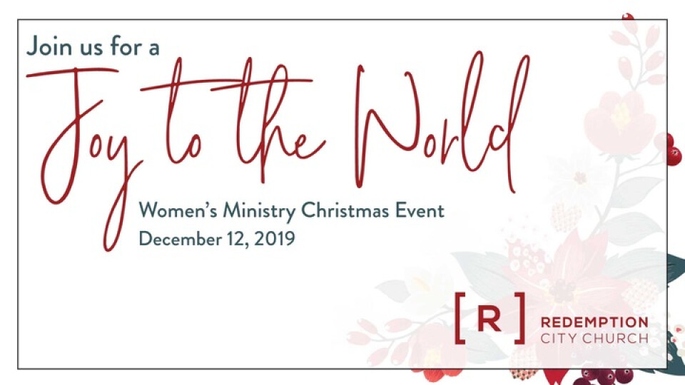 Ladies's Ministry: Joy to the World