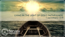 Living in the Light of God's Faithfulness