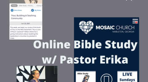 Online Bible Study w/Pastor Erika