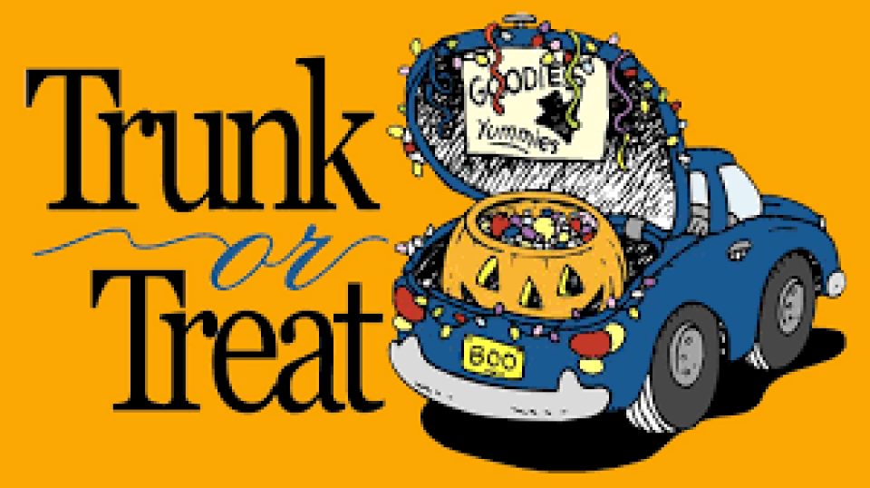 6 p.m. Trunk or Treat