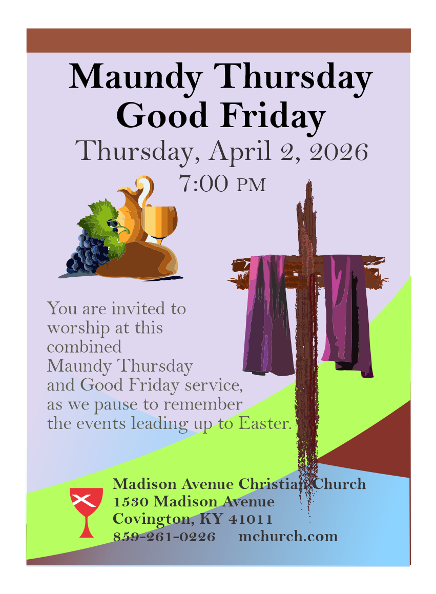 Maundy Thursday and Good Friday combined Service