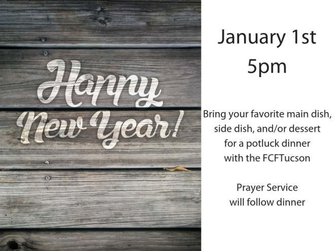 5pm New Year's Potluck and Prayer Service