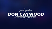 Guest Speaker - Don Caywood