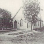The original frame building which housed Woodland Christian Church was dedicated on November 20, 1908.