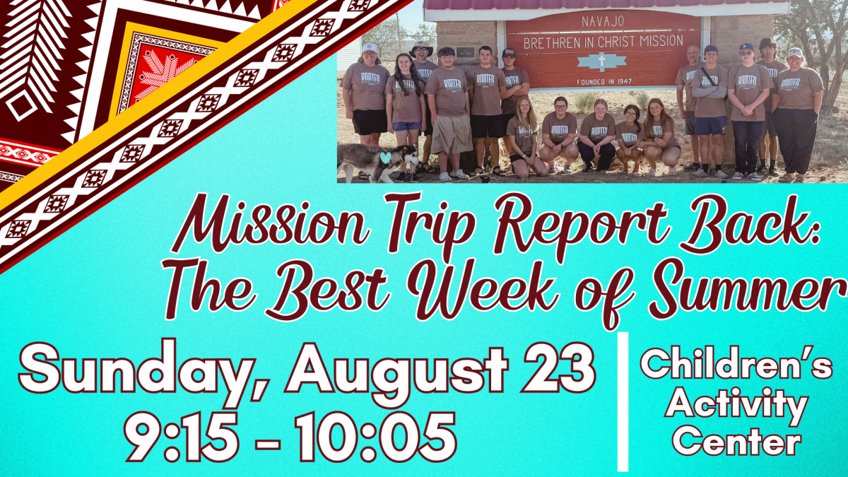 Mission Trip Report Back