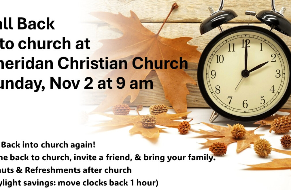 Fall Back into church Sunday!