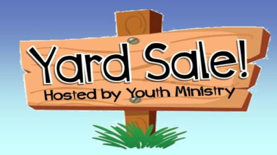 Youth Group Yard Sale