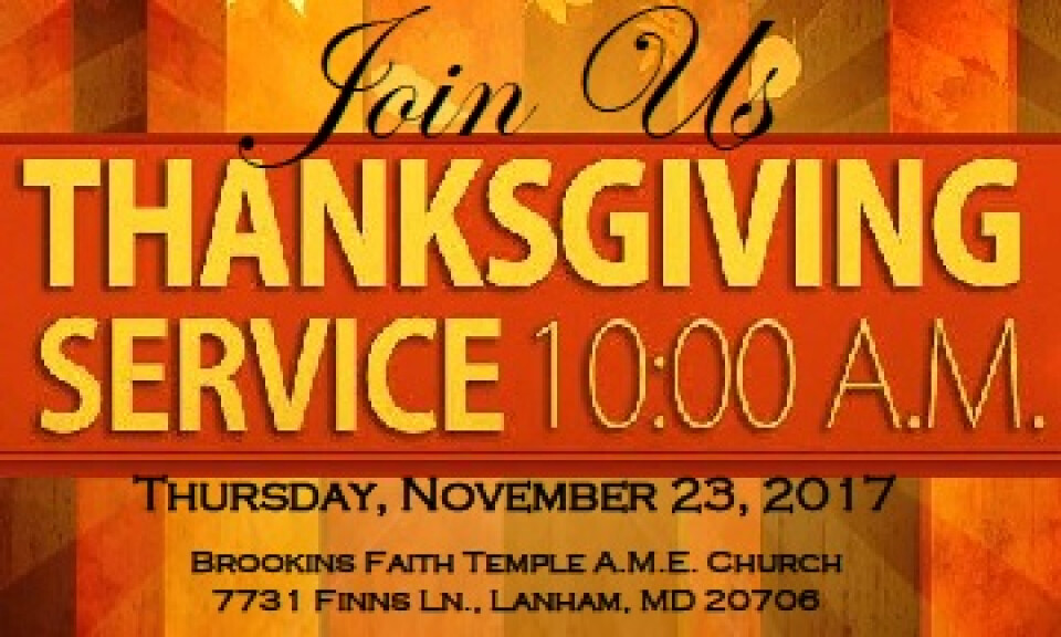 Thanksgiving Day Service