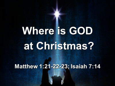 Where is God at Christmas?