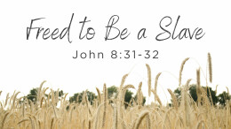Freed to be a Slave | John 8:31-32