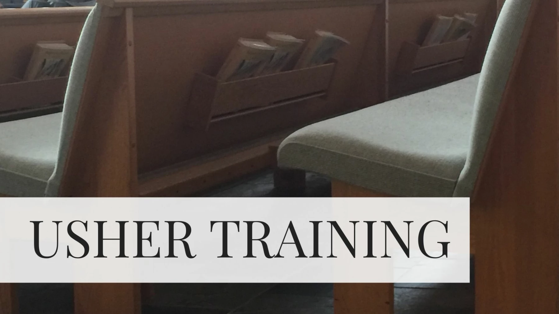 Usher Training