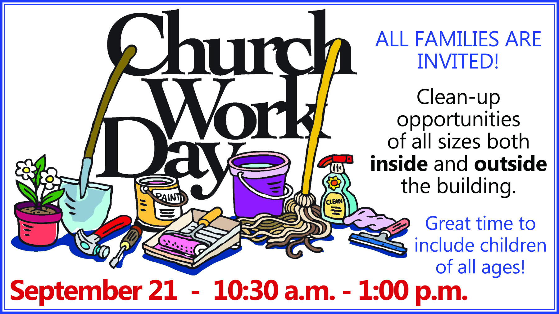 All Church Work Day!