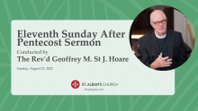 Eleventh Sunday After Pentecost Sermon