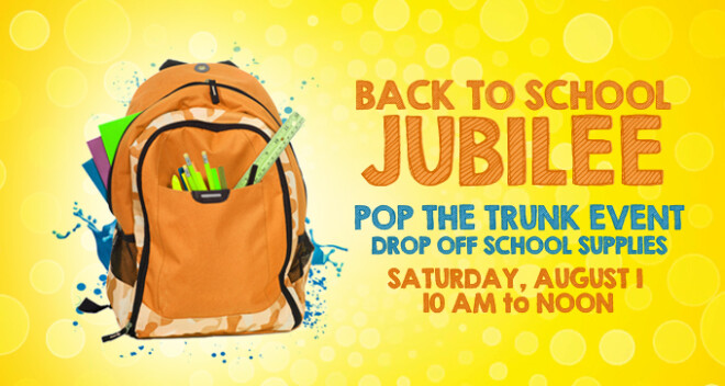 Back to School Jubilee Drop Off