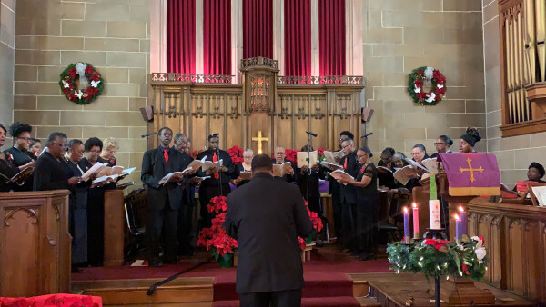 The Mass Choir performing Handel's Messiah in December 2019