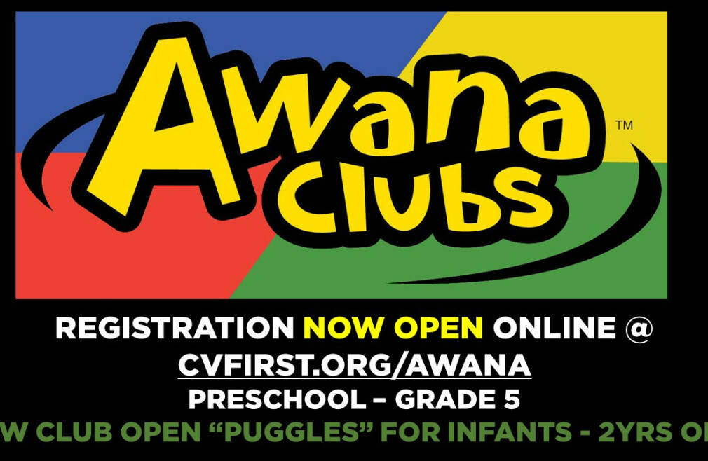 AWANA REGISTRATION IS OPEN!