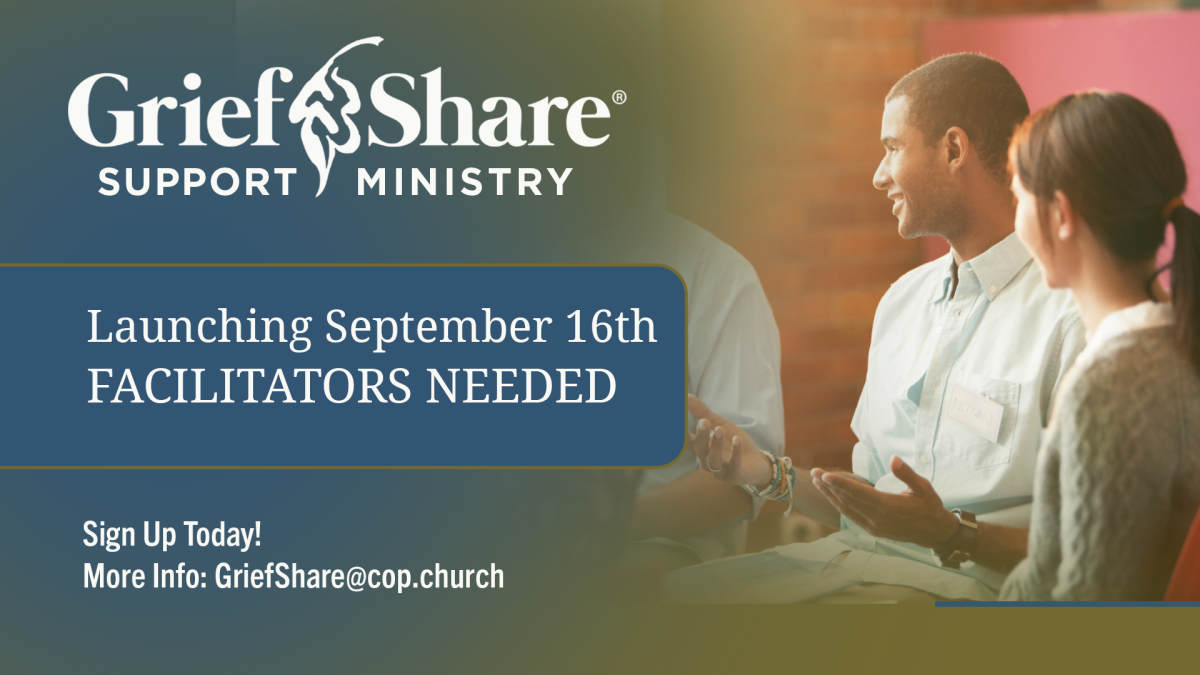 GriefShare Support Ministry Facilitators Needed