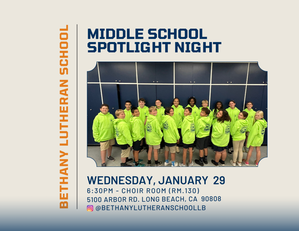 Middle School Spotlight Night