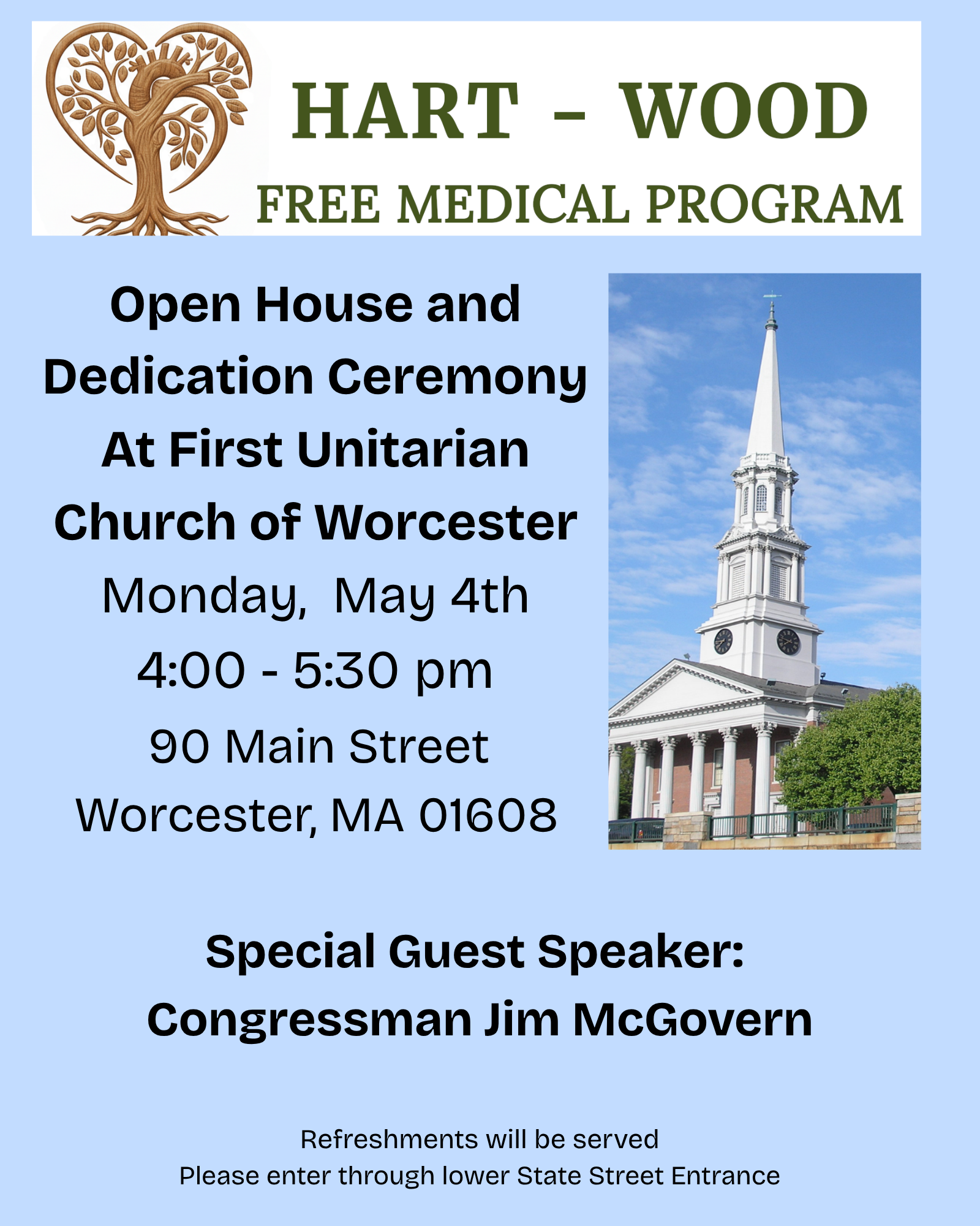 Hart-Wood Free Medical Program Dedication