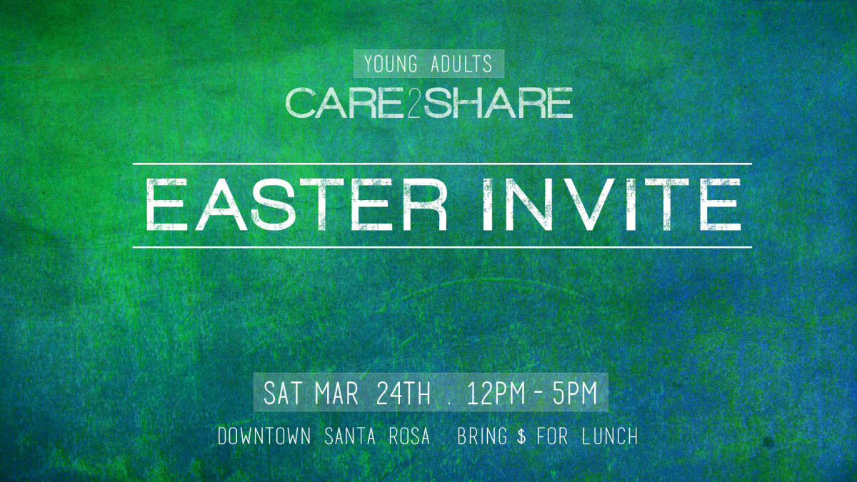YA' Care 2 Share Easter Invite