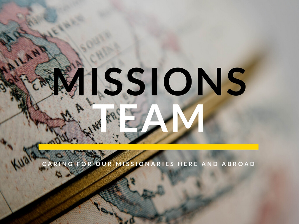 Missions Team Meeting CANCELLED
