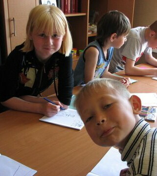 Russia, Urals, Cafe Church children 3