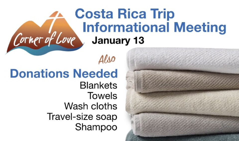 Costa Rica Trip Information Meeting