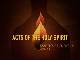 Dangerous Discipleship