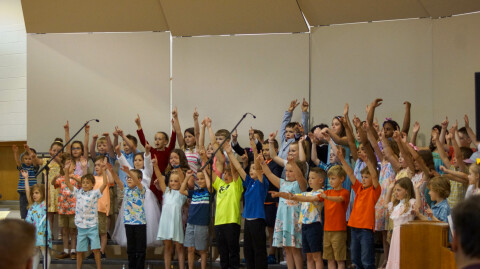 Kindergarten-2nd grade present spring concert