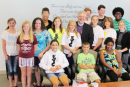 St. Mary's Youth Visit with Bishop Doyle