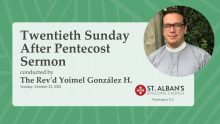 Twentieth Sunday After Pentecost Sermon