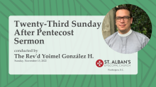 Twenty-Third Sunday After Pentecost Sermon