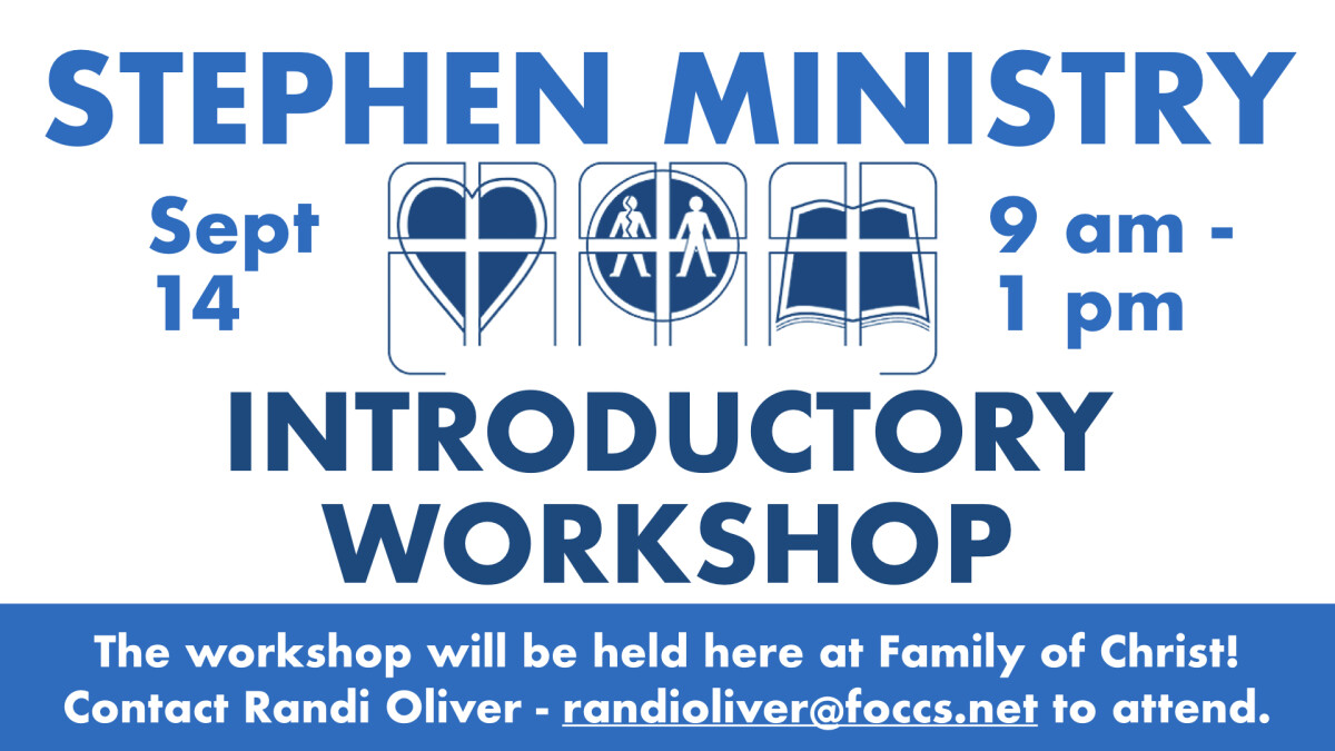 Stephen Ministry Introductory Workshop