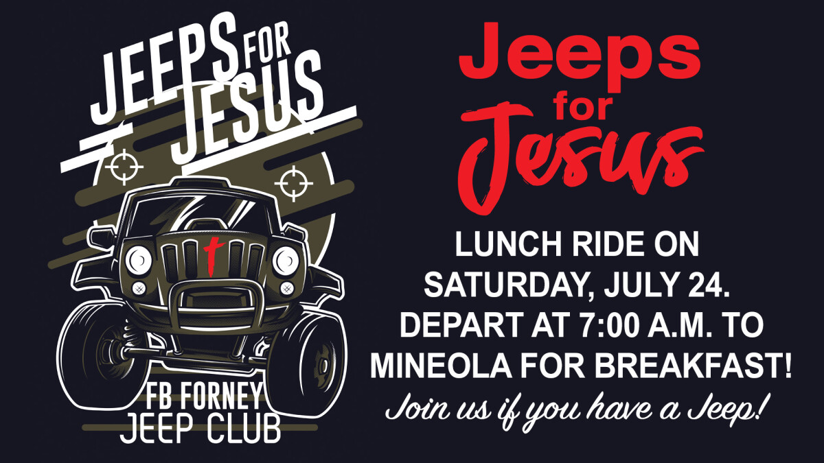 Jeeps for Jesus Lunch Ride